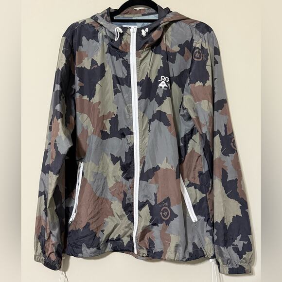LRG men’s size small lightweight full zip camouflage windbreaker rain jacket - Picture 11 of 11